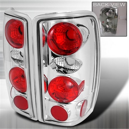 Overtime Altezza Tail Lights for 00 to 06 Chevrolet-GMC Denali-Tahoe, Chrome - 6 x 18 x 22 in. OV2654269